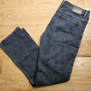 Buffalo Jeans Driven-X Basic Straight Stretch Medium Wash Blue Mens 34x34